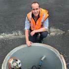 Dunedin City Council three waters group manager Tom Dyer at one of seven bores in Mosgiel that...