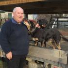 Retired farmer and wool classer Alastair Eckhoff, of Moa Creek, (pictured with Rosie and Chloe),...