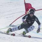 Queenstown teen Alice Robinson wins the giant slalom race at Coronet Peak yesterday, claiming New...