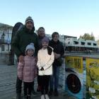 Jeff and Paulette Richardson enjoy some quality time with their grandchildren, (from left) Isla...