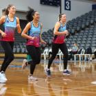 Keen to play again ... Players (from left), Kate Heffernan Taneisha Fifita and Abby Erwood are...