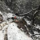 Teams had to battle snow and rain, making it difficult to record their efforts on camera.