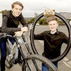 Cashmere young enterprise students Zak Shearer (left) and Josh Baker. Photo: Geoff Sloan