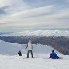 Skiers and snowboarders at Cardrona Alpine Resort. Photo: RNZ / Tess Brunton