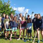 Young members of the Wakatipu Hockey Club are thrilled they are getting a Queenstown pitch. PHOTO...