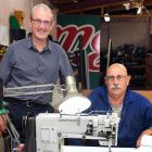 Bill McQueen (left) and John Wessels, co-owners of canvas-work company McGraths, plan to retire...