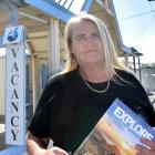 Beach Lodge Motels owner Natalie Ghiggioli, of St Kilda, is struggling in tough times for the...