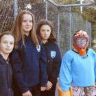 Wakatipu Hockey Club members (from left) Briar Dennison (12), Madeline McNay (12), Chelsea Wood ...