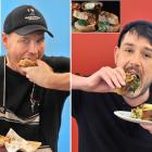 The two Dunedin finalists of the Great New Zealand Toastie Takeover take a bite from their...