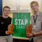 Cashmere High School year 13 students Jayden Rosanowski (left) and Felix Strahl who won regional...