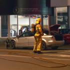 Emergency services attend a crash on the corner of Hillside and Andersons  Bay Rds at 7pm on...