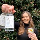 Sophie Williamson with her company’s alcohol-free ‘‘gin’’. PHOTO: SUPPLIED