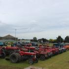 A series of vintage tractors at Crank Up in Edendale on Sunday January 29. PHOTO: SAMUEL WHITE