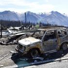 Damage caused by the Lake Ōhau fire. PHOTO: Peter McIntosh