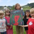 Macandrew Bay School pupils (from left) Spencer Kennedy (5), Sienna Jack (6), Felix Kaan (11),...