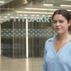 Forsyth Barr graduate intern Helena Rikiti, of Dunedin, stands outside the investment company’s...