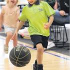 Loving it . . . Charlie Petera 5, of Te Matauru Primary school develops her skills at the Friday...