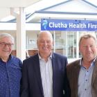 Balclutha facility Clutha Health First has had a challenging year, say (from left) chief...