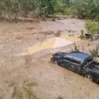 The view from a Tolaga Bay resident's home, next to the Mangatokerau River. Photo: Supplied/Linda...