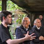 Tūhura Otago Museum science communicator Quinn Hawthorne talks with Portugal's Prime Minister...