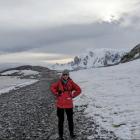 Injy Johnstone working in Antarctica in March as part of her aim to complete net-zero research on...