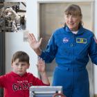 Elliot Alderton, 7, of Dunedin, prepares to dunk his hands in cold water with a little...