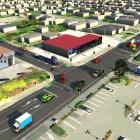 A 3-D rendering of the Arundel St, Regina Lane and Thames Highway intersection shows the proposed...