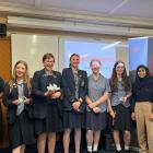 Pictured are the winning team at Otago Girls' High School