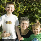 Bradley and Ellen with their mother, Katharine Webb. Photo: Supplied 