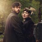 Richard Madden (as Oliver Mellors) and Holliday Grainger (Constance Chatterley) in a 2015 TV film...