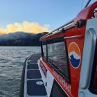 Coastguard Sumner's lifeboat, Blue Arrow Rescue, on patrol in Governors Bay during the Port Hills...