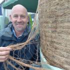 Orepuki farmer and inventor Grant Lightfoot displays his winning entry in the Southern Rural Life...