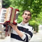 Dunedin comedian Tama Alexander, 20, mans the accordion ahead of the debut of his latest stand-up...