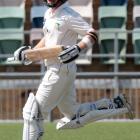 Greg Hay takes a single during a game against the Volts in 2019. PHOTO: ODT FILES