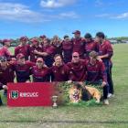 The Burnside West Uni team after winning the one-day competition against Lancaster Park. PHOTO:...