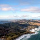Aerial photograph looking north at the Otago Peninsula. PHOTO: ODT FILES