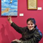 Dunedin artist Edward Genet showcases his work 'The Blue Half Sky' at Artsenta’s "Just Us"...