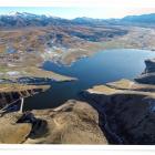 Falls Dam catches the Manuherikia headwaters then releases water - bottom left - into a gorge to...