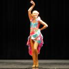 Lucy Brown competing in the Latin, American or tango under-12 competition at the Oamaru Opera...