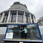 The Tuhurā Otago Museum’s "lab-in-box" science showcase at Parliament. Photo: supplied