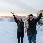Coronet Peak assistant ski area manager Christine Law and manager Nigel Kerr — holding the field...