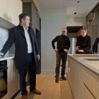 Taking a look at one of the apartments at the former Loan and Mercantile building social housing...