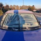 A woman was fined $150 for driving with a icy windscreen in Christchurch this morning. Photo:...
