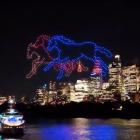 A series of images from a Drone Sky Shows display in Australia, similar to that which will be...