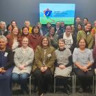 Waitaki Multicultural volunteers at the last annual meeting, including Hazel Agnew (back row,...
