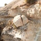 There is the potential for more rock to fall as boulders sit on a cliff edge near Duntroon. PHOTO...