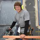 Dunedin apprentice builder Roy Devereux, back at work within 24 hours of finishing runner-up in...