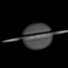 Views of Saturn from Mt John. On the left captured as white light, on the right using a methane...