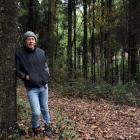 Richard Wilden leans on a blackwood tree on his property in Saddle Hill. Photo: Shawn McAvinue