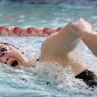 Erika Fairweather in action at the Otago short course championships at Moana Pool at the weekend....